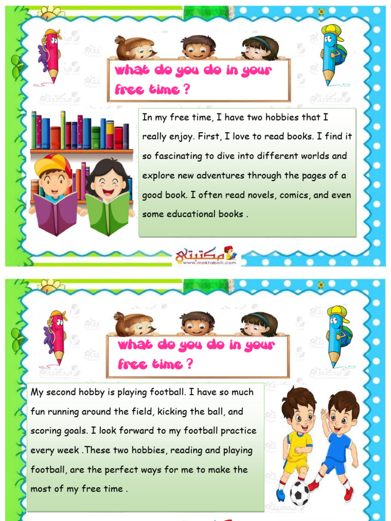 Hobbies That Enrich My Free Time | PDF | General Fiction