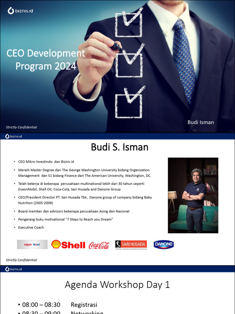 Program Pengembangan CEO 2024 | PDF
