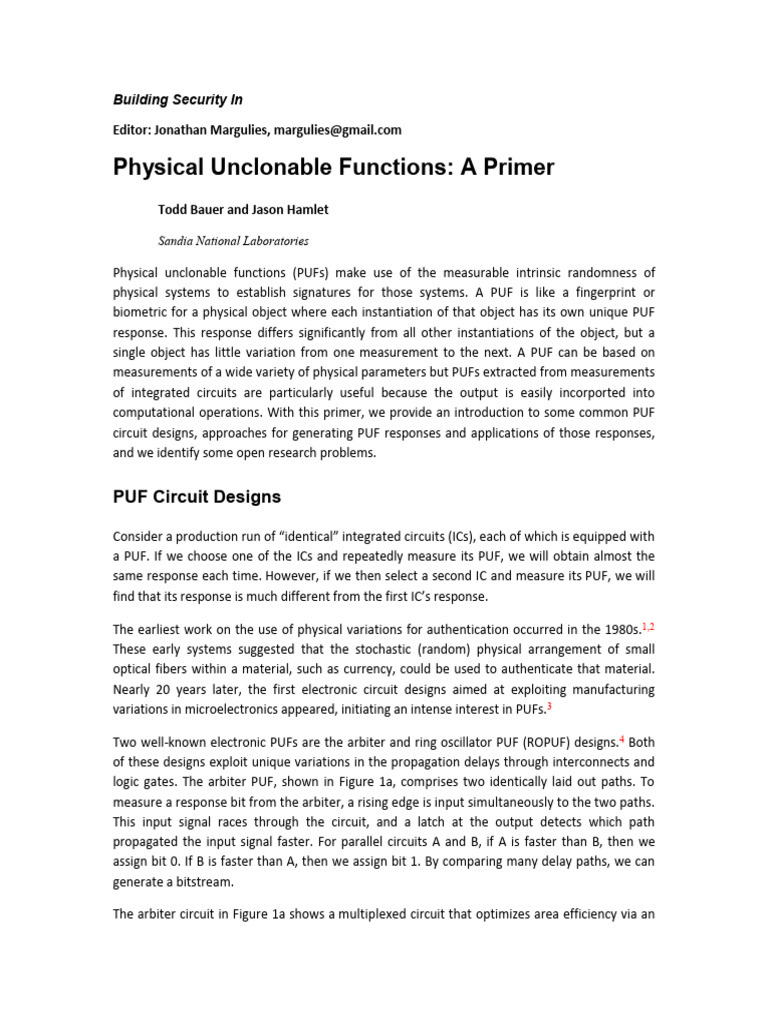 Fpga Puf Using Programmable Delay Lines