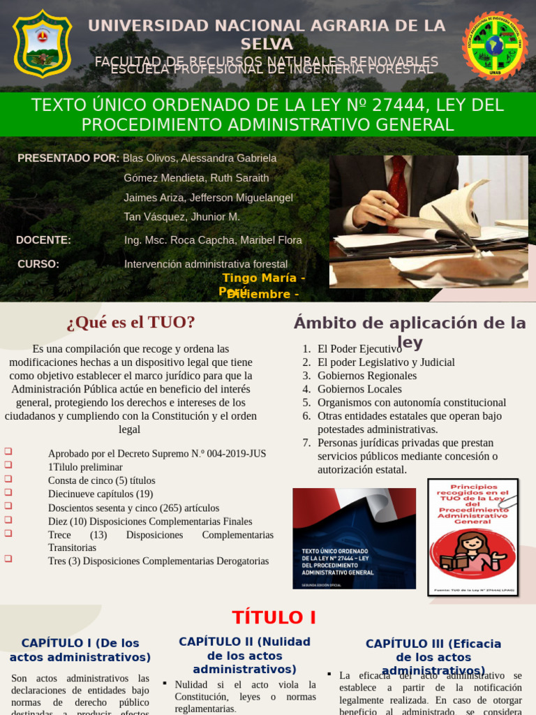 Texto Único Ordenado Ley 27444 Perú | PDF | Justicia | Crimen y violencia