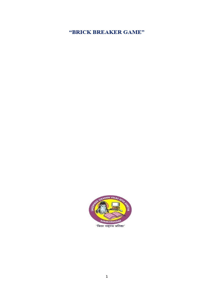 Java Brick Breaker Game Project Report | PDF | Java (Programming ...