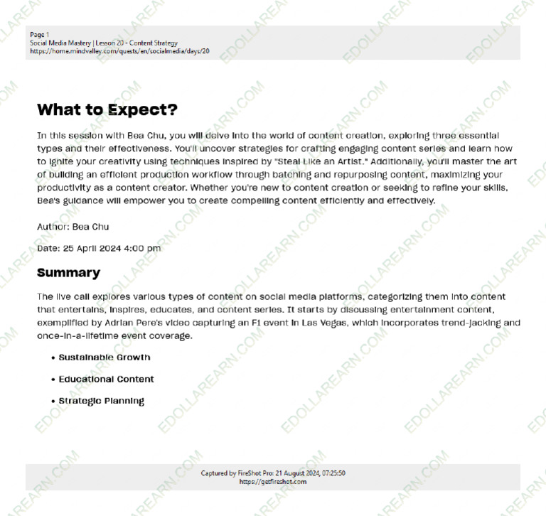 20-Content Strategy | PDF