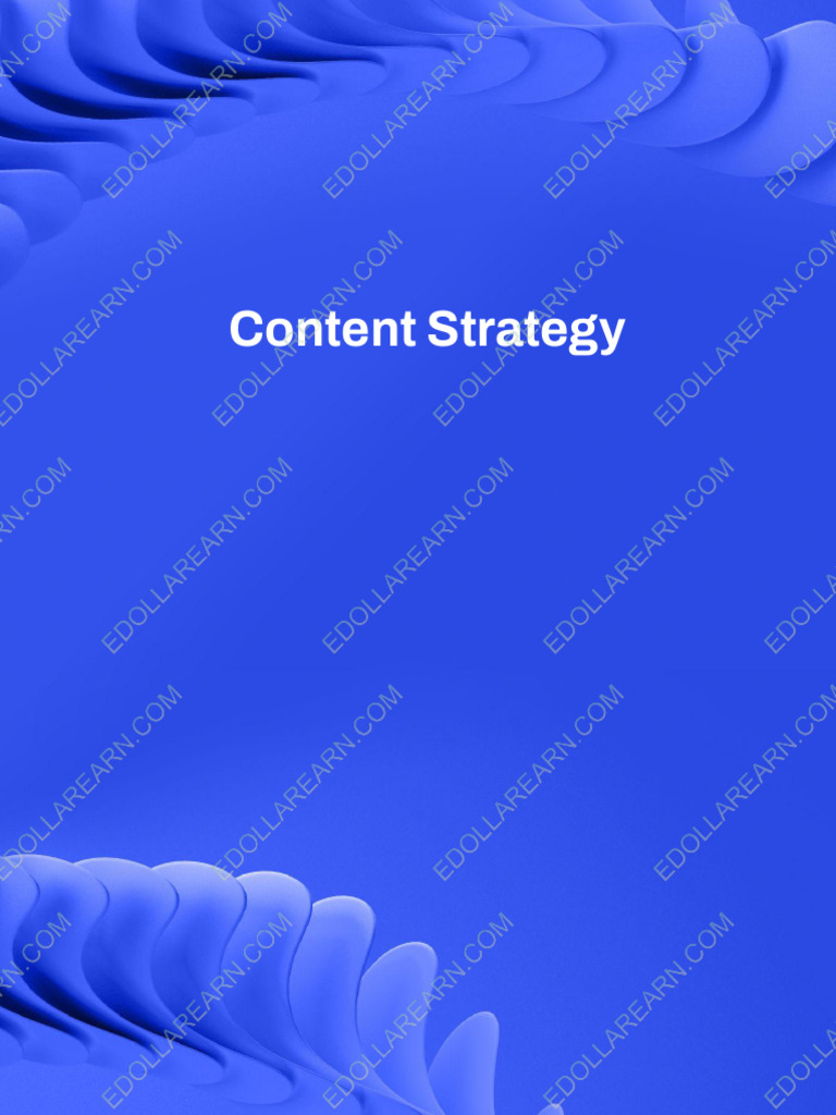 20-Content Strategy 1 | PDF | Home & Garden