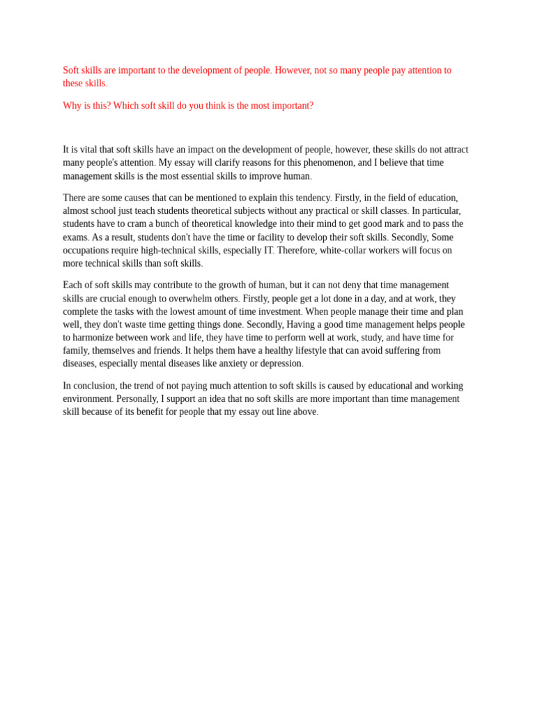 Importance of Time Management Skills | PDF | Career & Growth