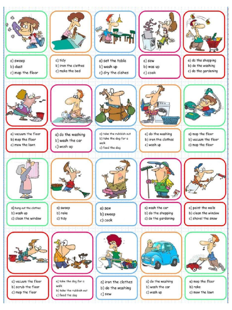 Unit 4 Chores Parts of The House | PDF | Room | Bedroom