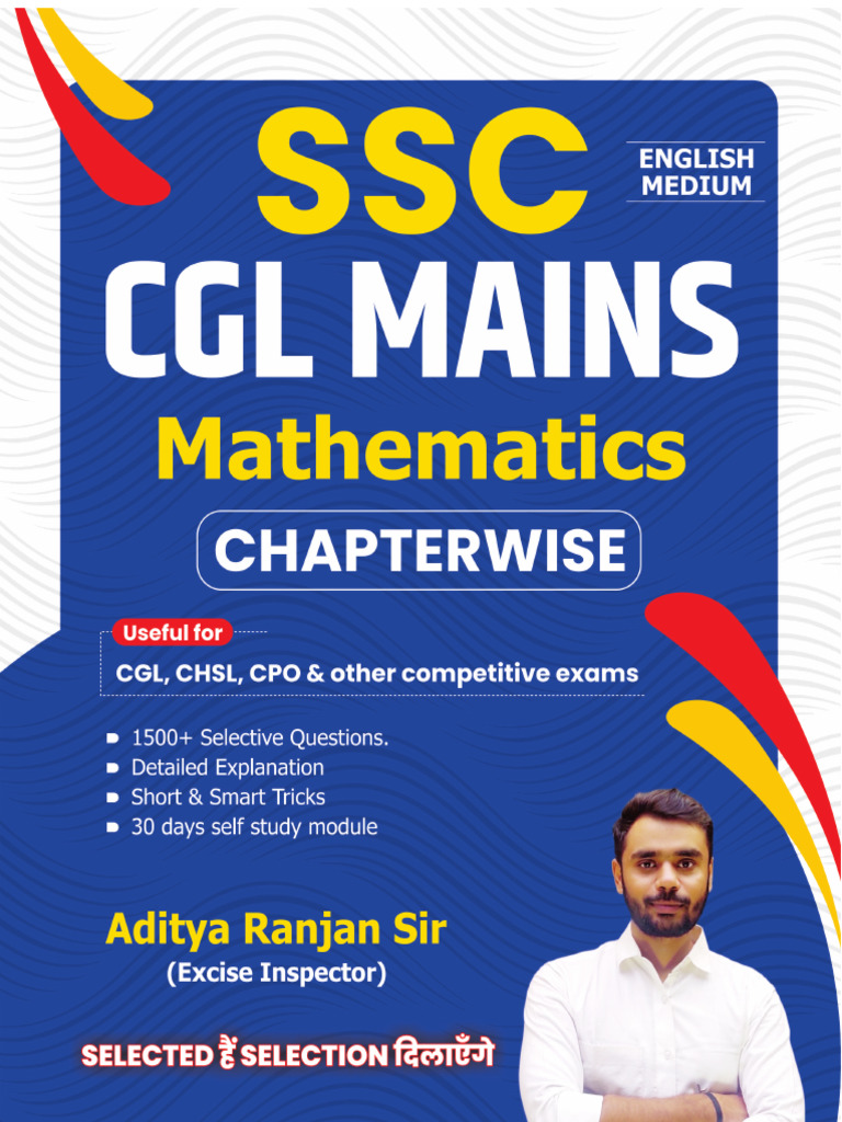 SSC CGL Mains Mathematics (English) Sample PDF | PDF | Voting