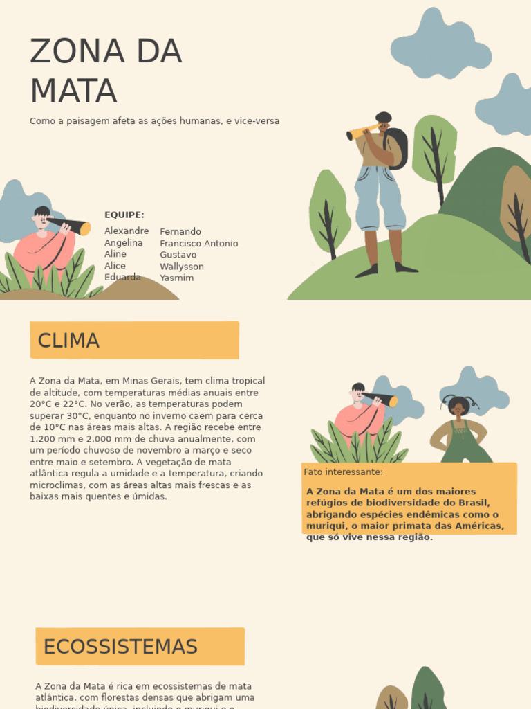 Zona da Mata: Clima, Biodiversidade e Economia | PDF | Florestas ...