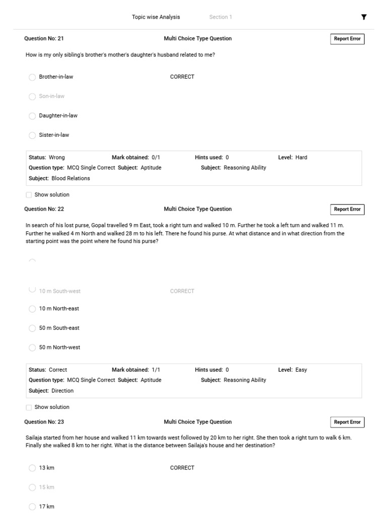 17-08-22 Test3 | PDF | Multiple Choice