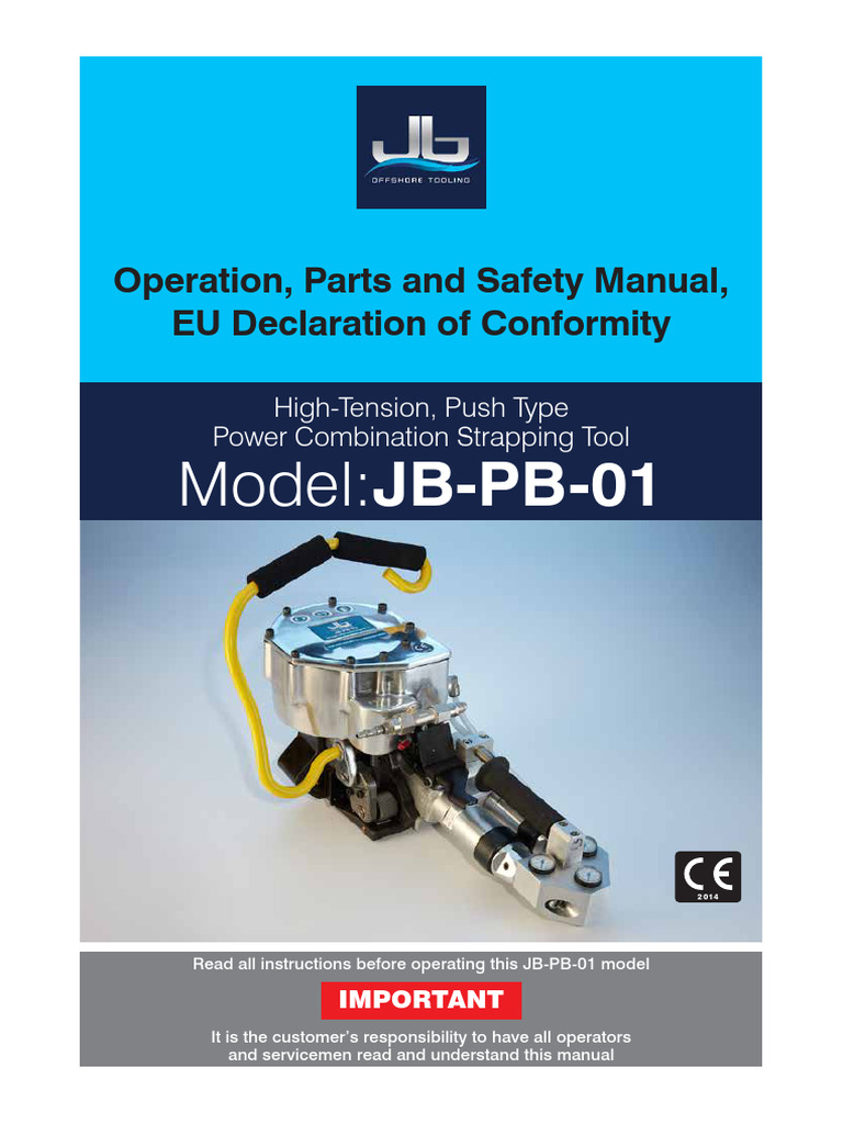 JB Offshore Banding Tool Manual - 17 12 2014 | PDF | Lubricant