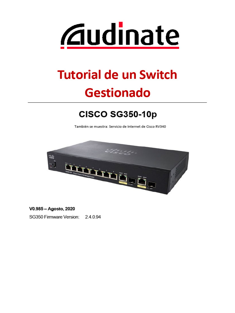 Managed Switch Tutorial en Español | PDF | Calidad de servicio ...