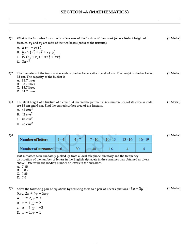 Pdf 1 Pdf Equations Area