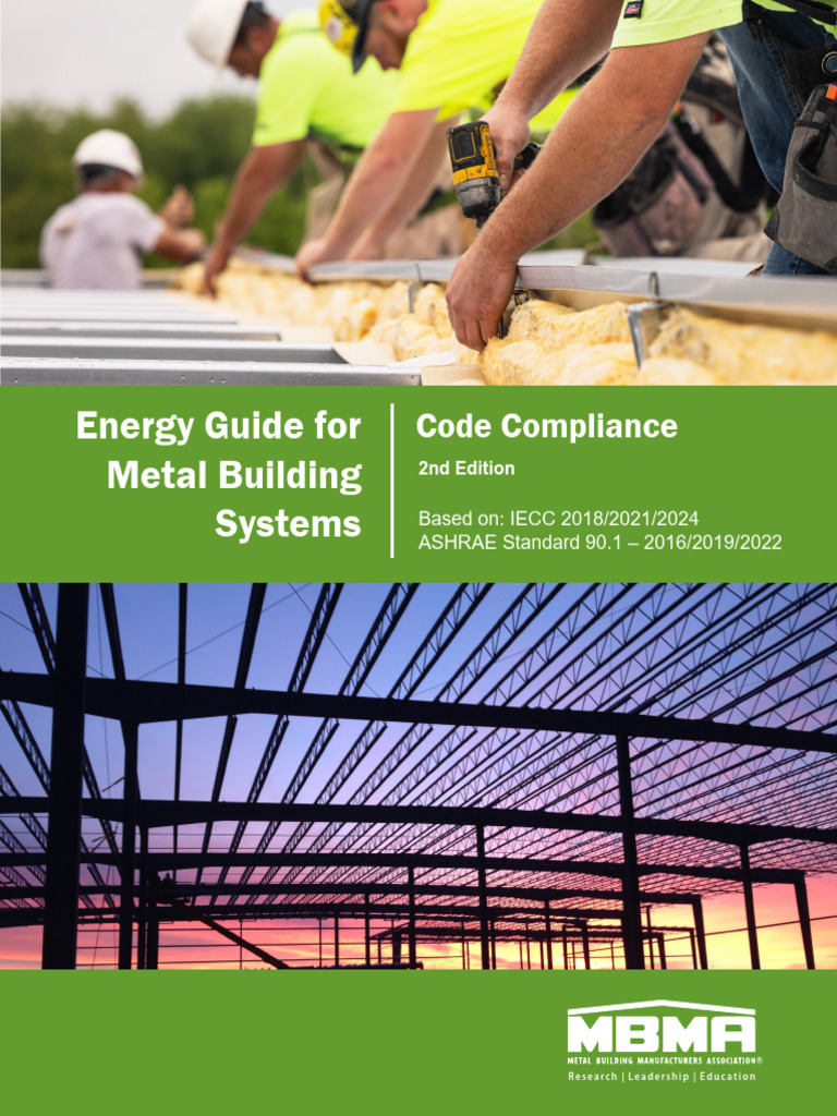 Mbma Energy Guide For Metal Building Systems Code Compliance 2nd