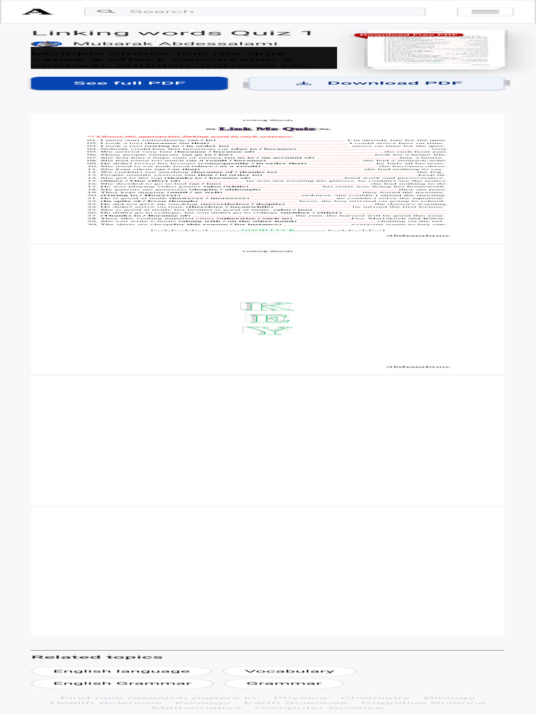 pdf-linking-words-quiz-1-mubarak-abdessalami-academia-edu-pdf