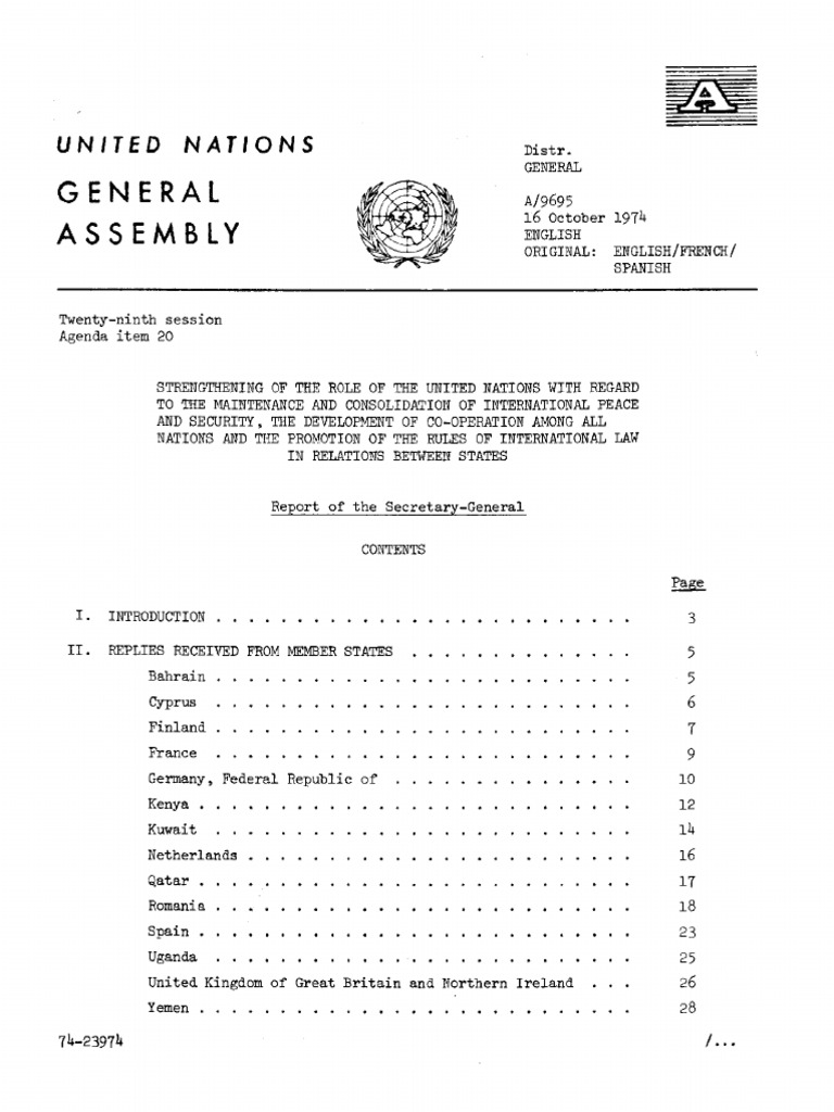 Strengthening UN Role in Global Peace | PDF | United Nations ...