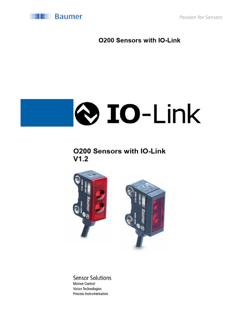 En BA O200 IO-Link V1.2 | PDF | Bit | Sensor