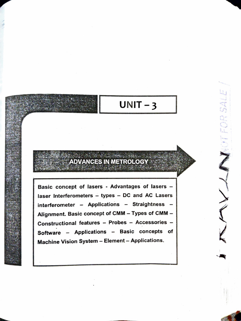 Unit 3 Metrology | PDF