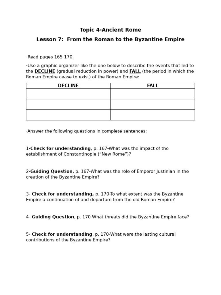 Decline and Fall of the Roman Empire | PDF