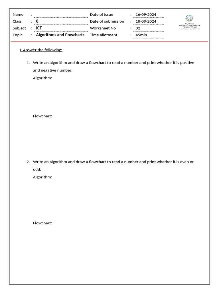 Algorithms and Flowcharts for Numbers | PDF | Computers
