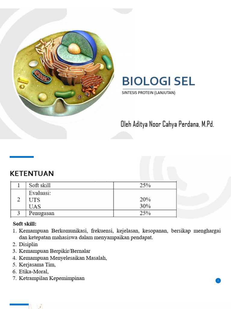BioSel - Pertemuan 09 - Sintesis Protein 07-Nov-2024 05-05-52 | PDF ...