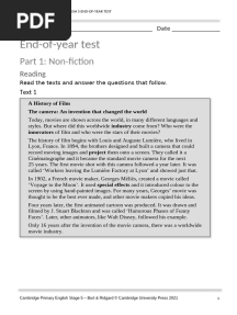 Pri Eng 2ed Tr5 End of Year Test