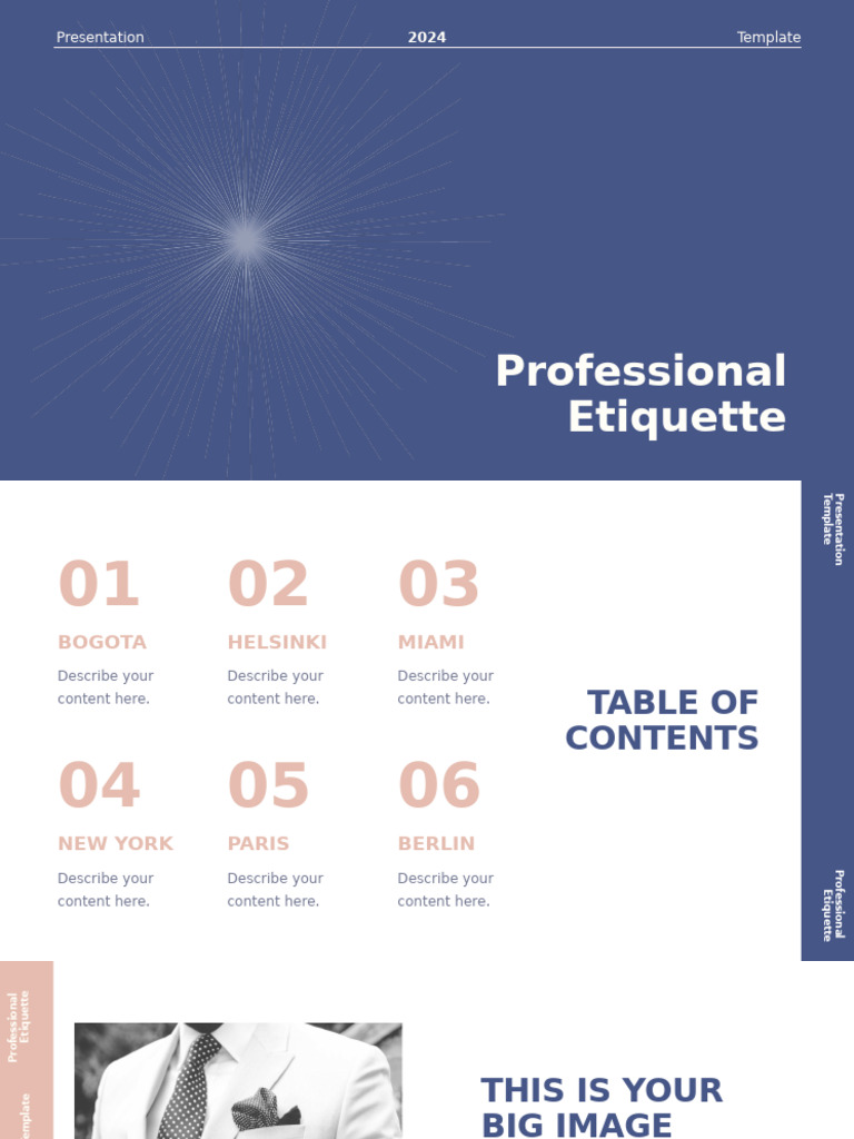 Professional Etiquette Presentation Blue Variant | PDF | Infographics ...