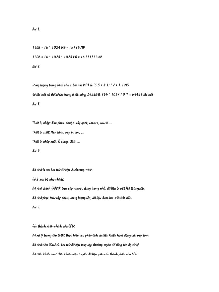 BT 1 THCB | PDF