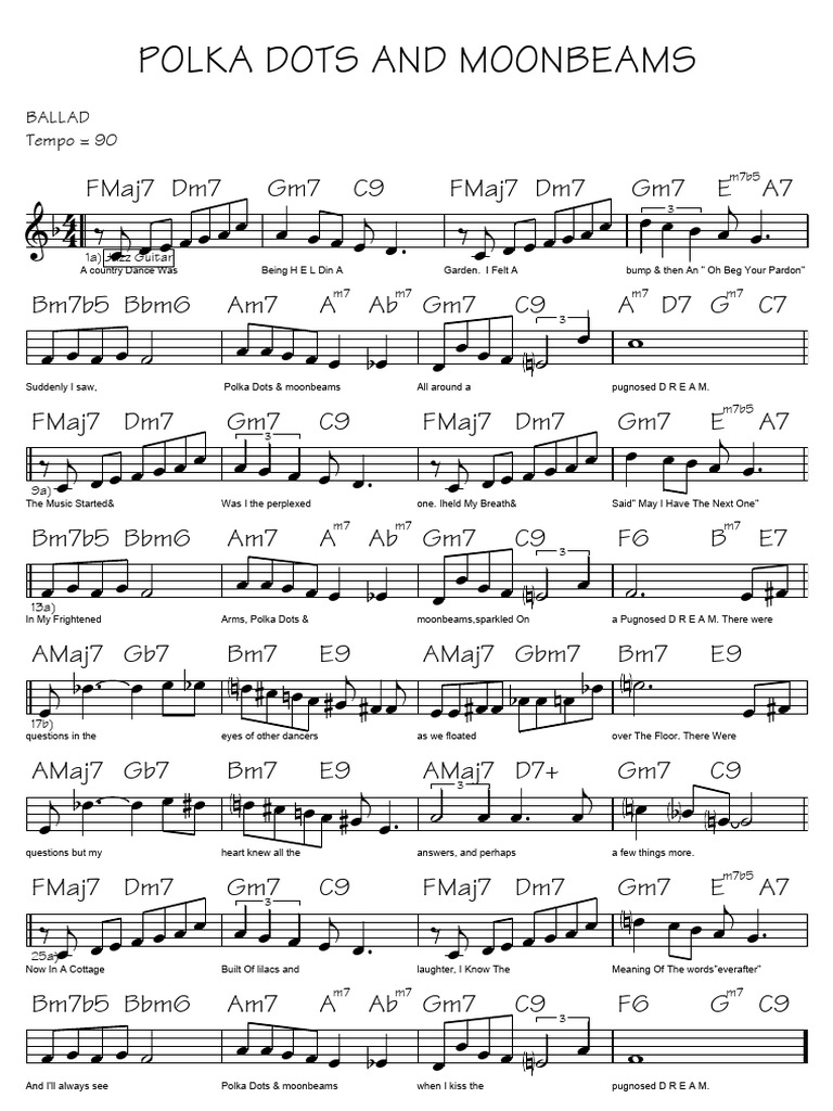 Polka Dots and Moonbeams | PDF