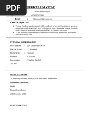 BEST CV..