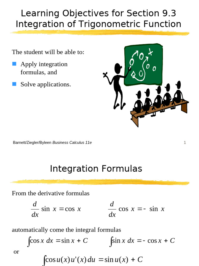 Integration of Trigonometric Functions | PDF | Trigonometric Functions ...