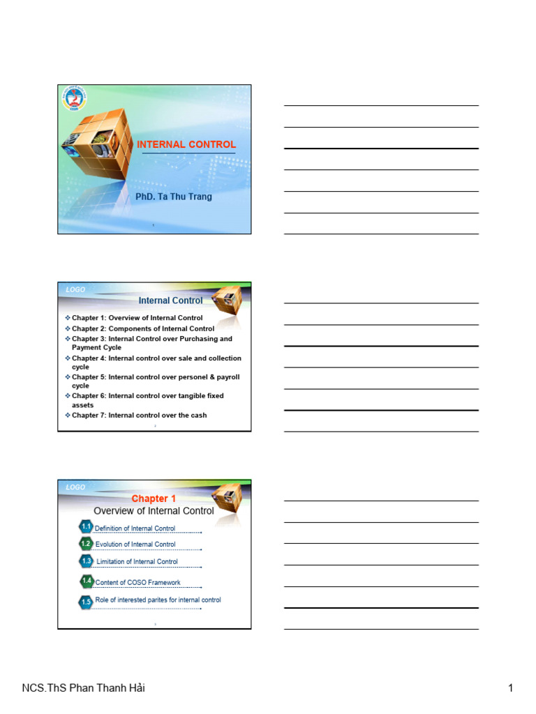 Chapter 1 - Internal Control | PDF | Internal Control | Audit