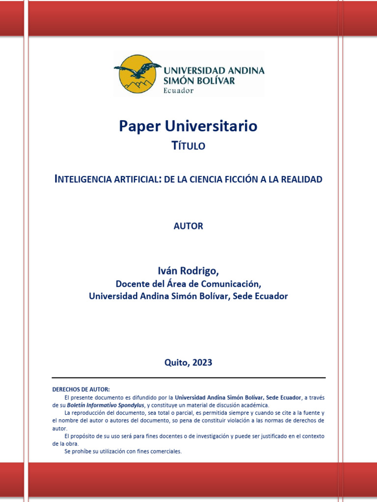 Paper 256 Ivan Rodrigo | PDF | Inteligencia artificial | Inteligencia ...