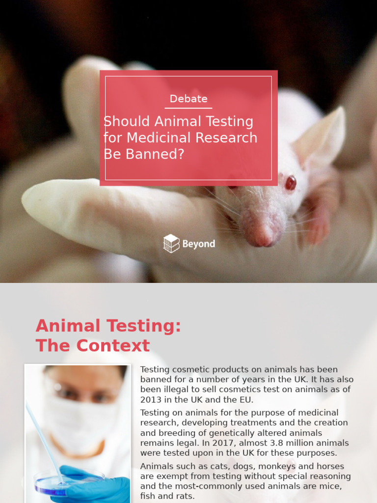 Should Animal Testing Be Banned? | PDF | Animal Testing | Medicine