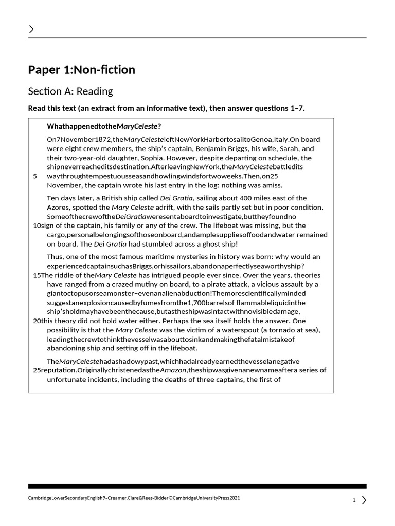 LS English 9 Mid Point Test | PDF | Ships | Water Transport