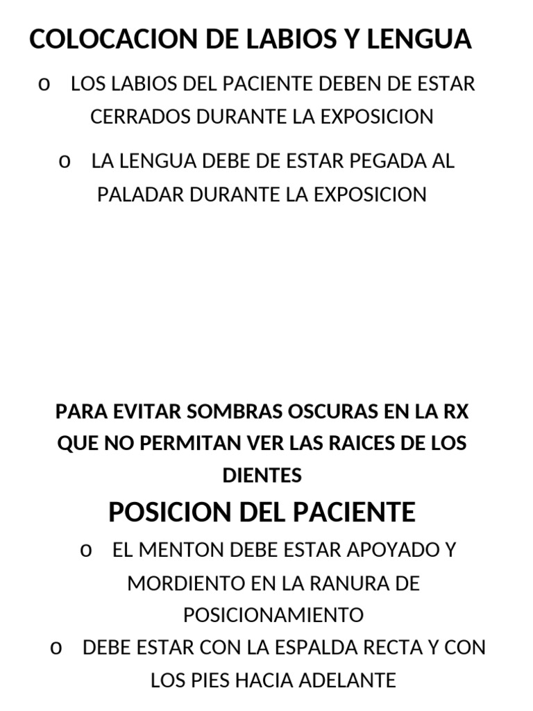 Colocacion de Labios y Lengua | PDF
