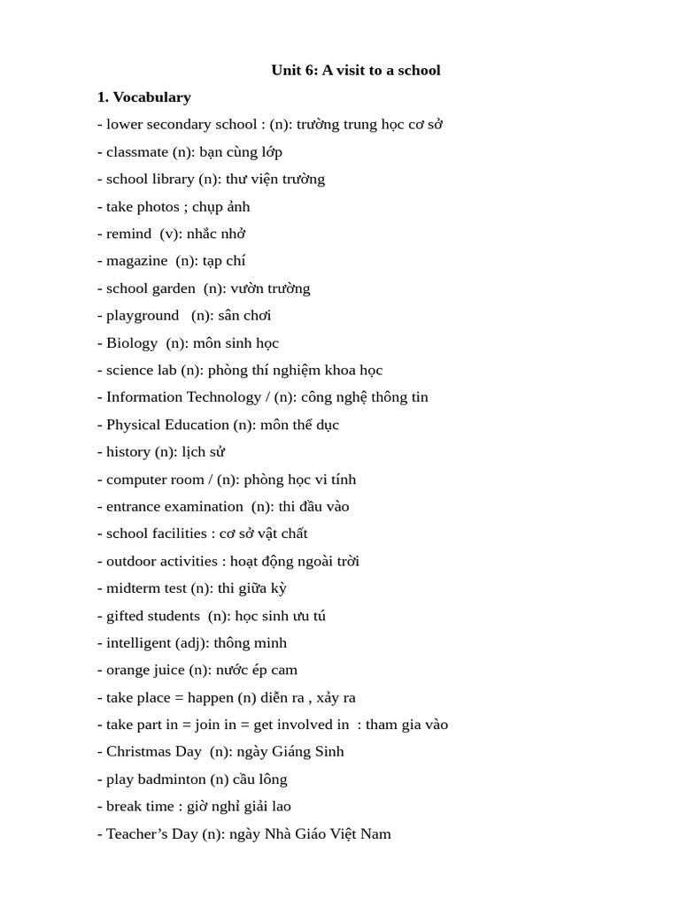 Unit 6 | PDF