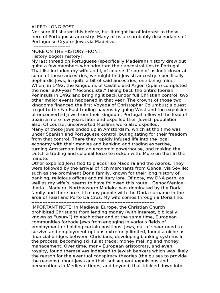 Jews Via Madeira | PDF | Iberian Peninsula | Portugal