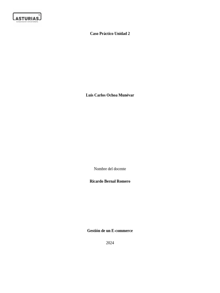 CP U2 Gest e Commerce | PDF | Comercio electrónico | Business