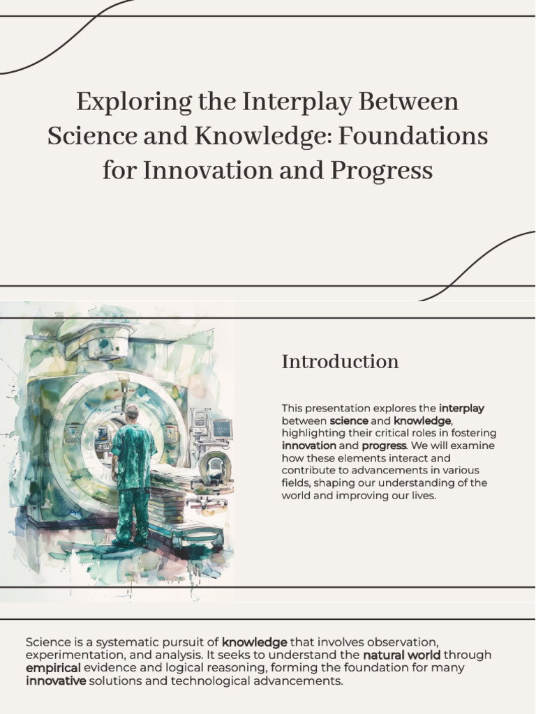 Science and Knowledge: Innovation Insights | PDF | Science | Innovation