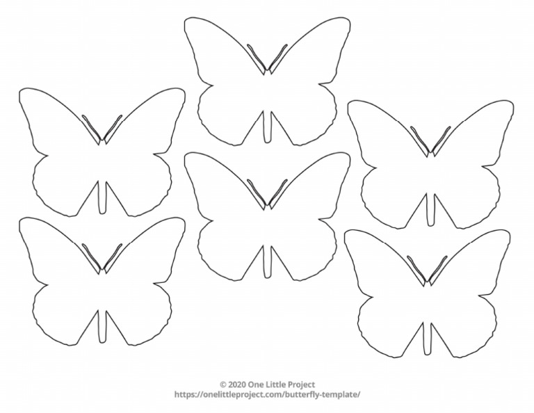 Small Butterfly Template 4 PDF