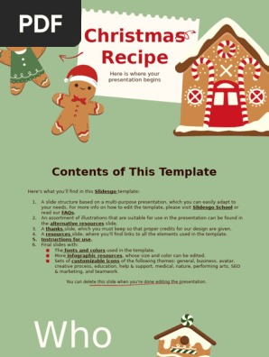 Christmas Recipe by Slidesgo