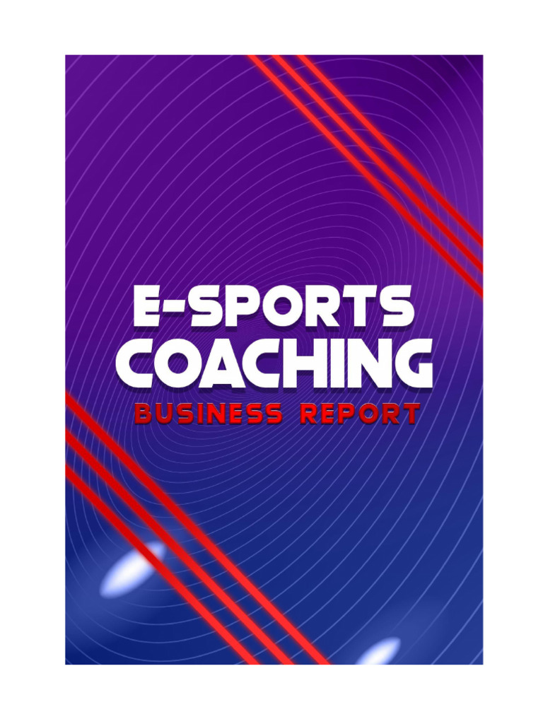 Esports Coaching Market Insights | PDF | Entertainment