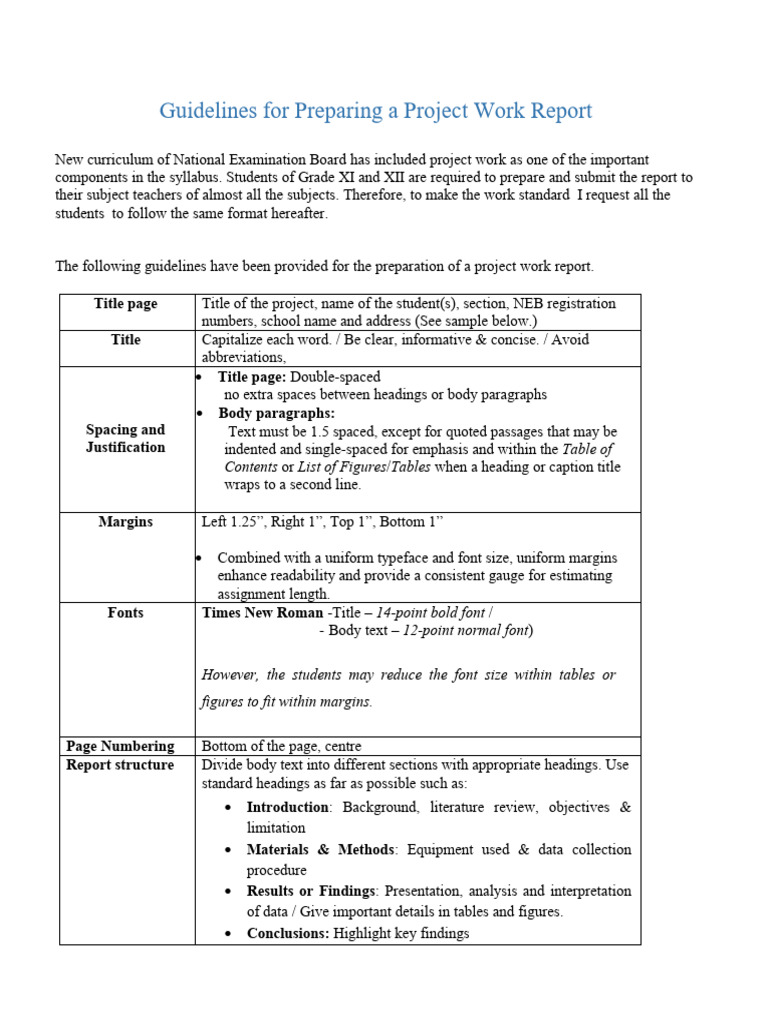 Format For Report Writing | PDF | Typefaces | Paragraph