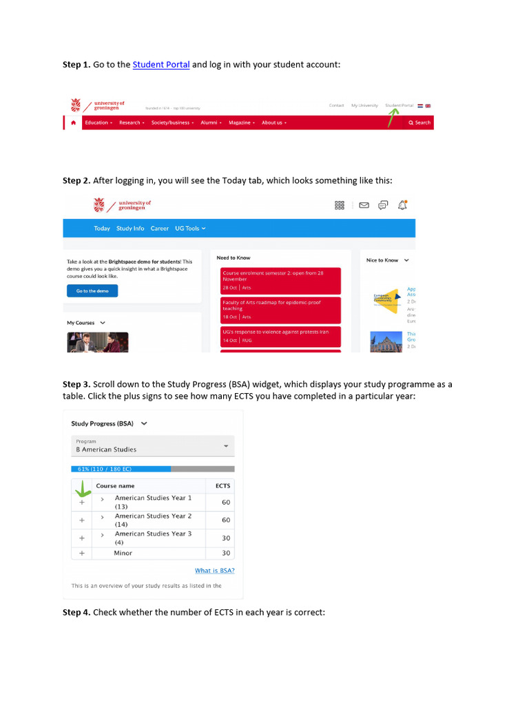Handleiding Study Progress Widget Eng | PDF