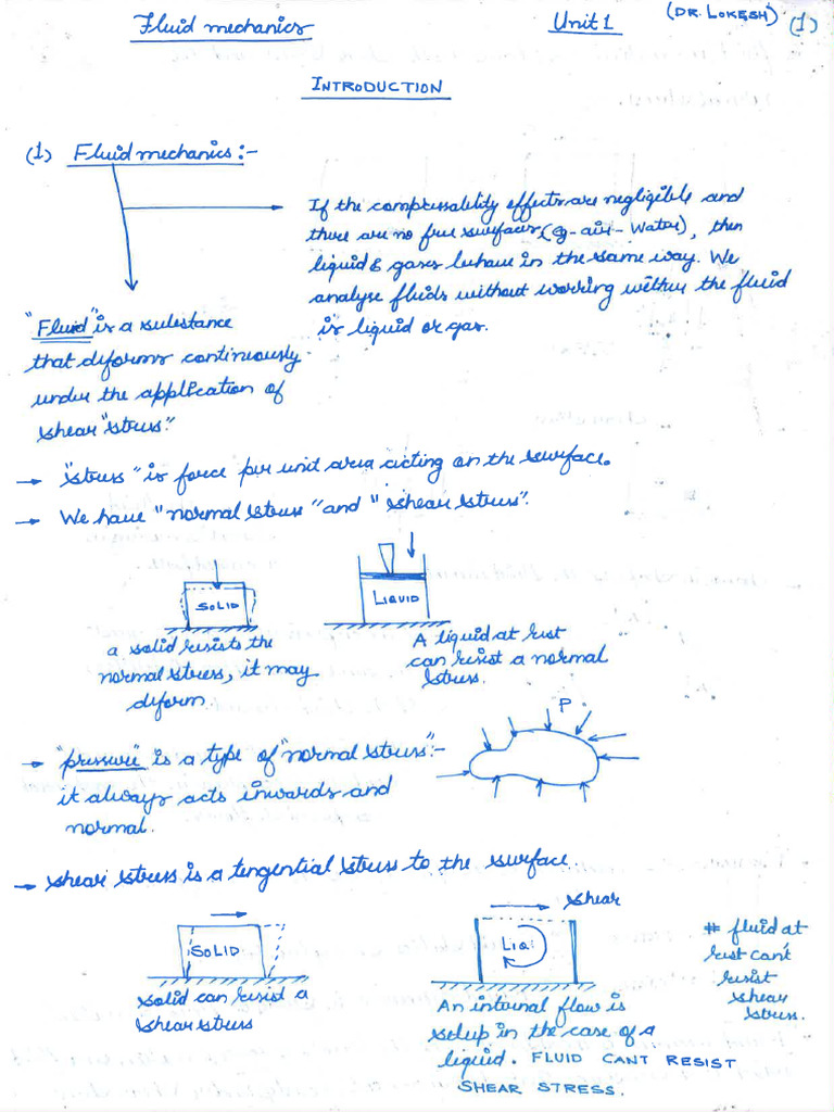 Fluid Statics Notes | PDF