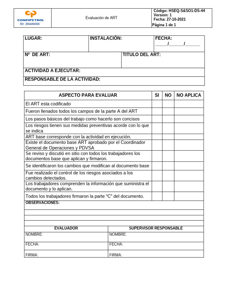Hseq s so1 ds 44 evaluaci n de art pdf tecnolog a e ingenier a