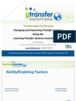 Changing Transfer Systems Using The LTSI