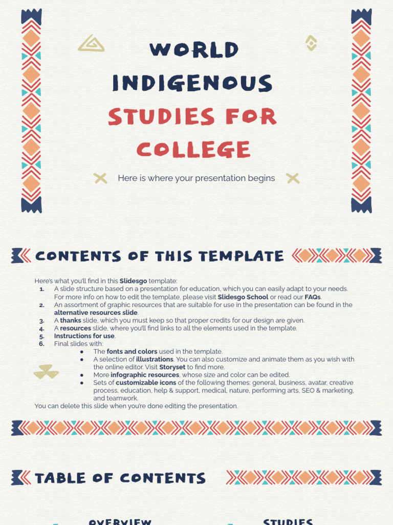 Indigenous Studies Presentation Template | PDF | Planets | Solar System