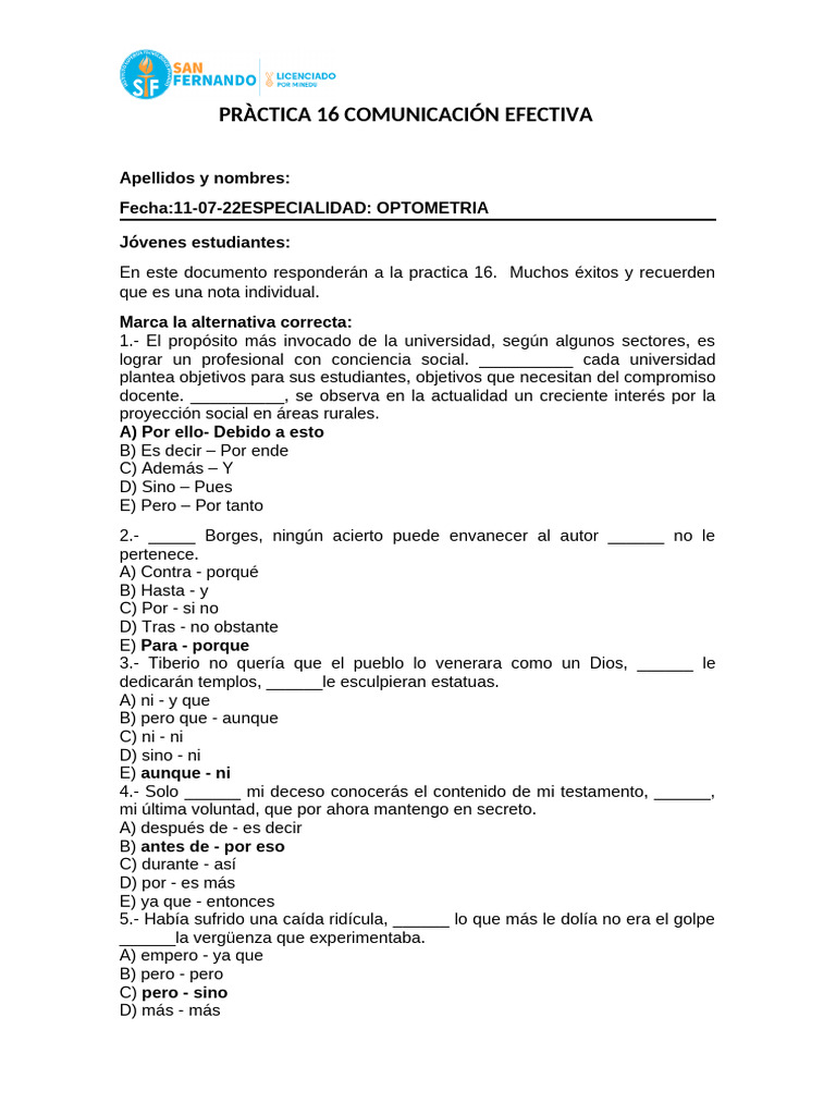 Ejercicios de Comunicación Efectiva | PDF | Crecimiento personal y ...