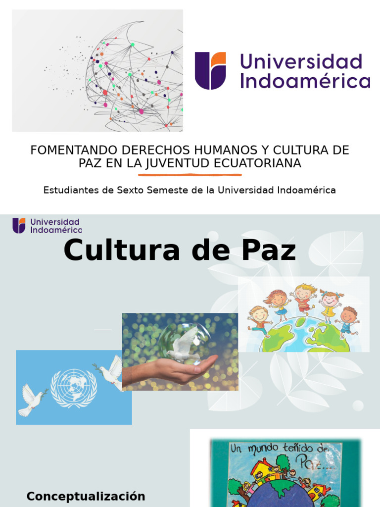 Presentación Cultura de Paz | PDF | Tolerancia | Empatía