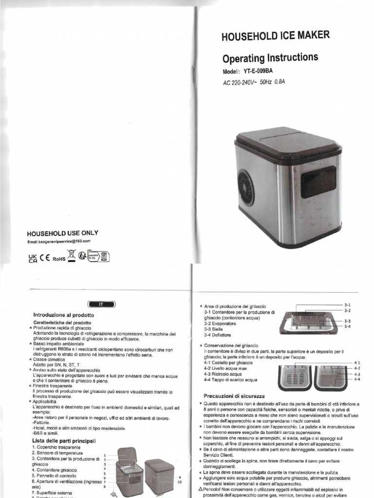 GOPLUS Macchina Ghiaccio, Produzione Di Ghiaccio Di 27 Kg/24 Ore - Foto 12